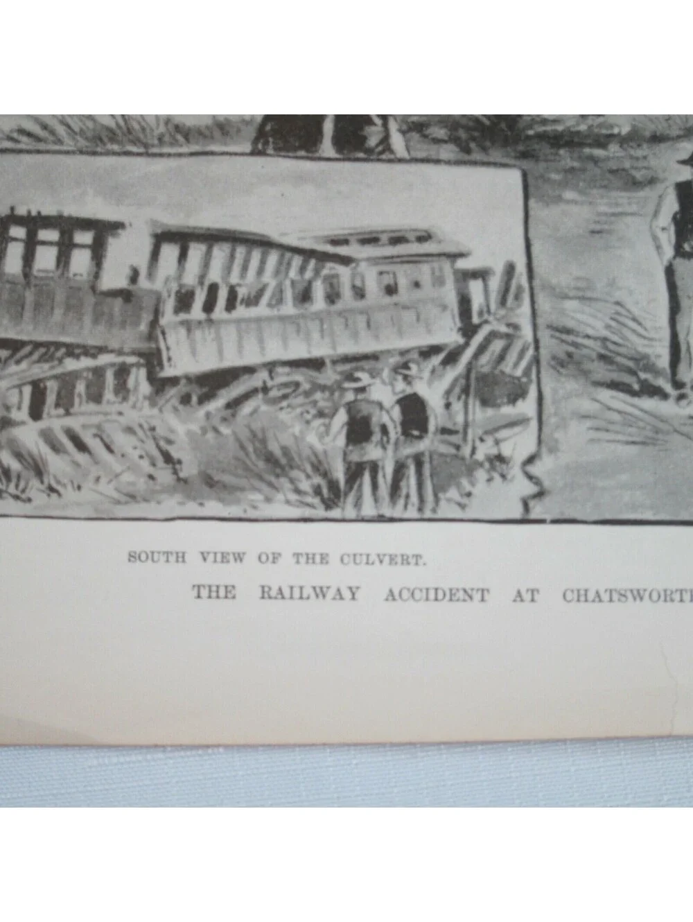 Antique 1888 Print Railway Accident at Chatsworth, Illinois in the United States